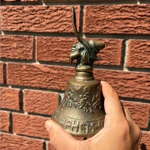 French Pirate Cavalier Bell 1960s solid brass bell‎